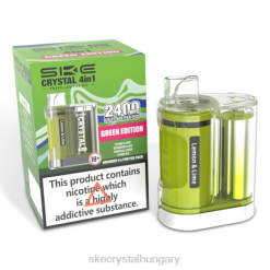 Ske Disposable Vape - SKE Crystal 4 in 1 2400 pod készlet vegyesen zöld kiadás ZT2B97